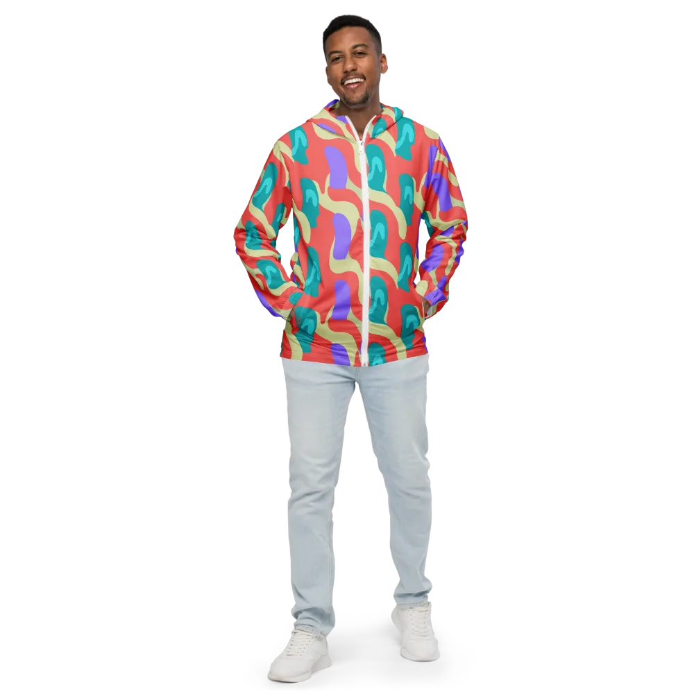 Meltwater Dance on Men's Windbreaker — Front