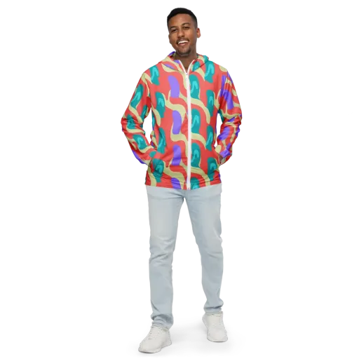 Meltwater Dance on a Men's Windbreaker