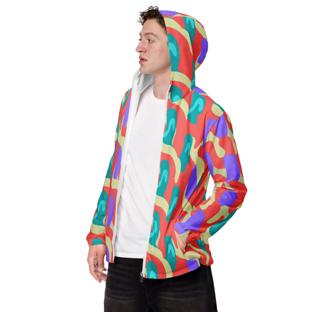 Meltwater Dance on Men's Windbreaker — Left Front