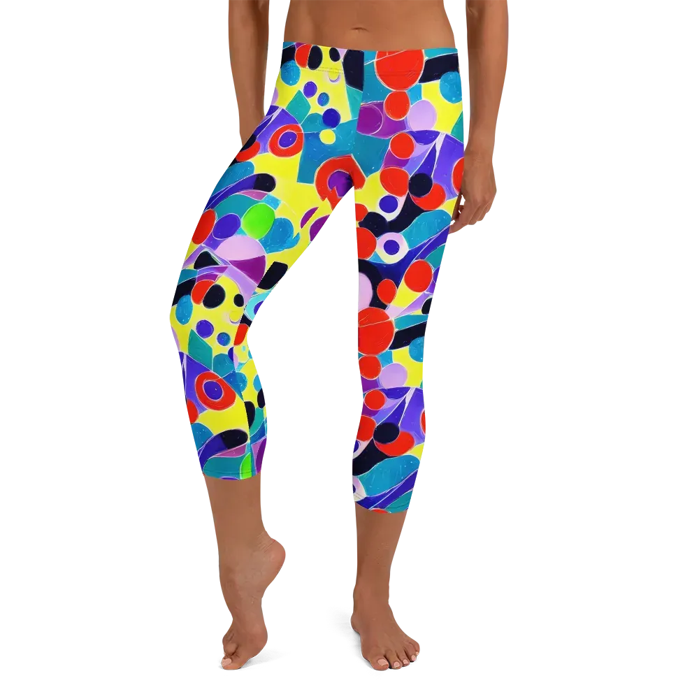 Prism Playground on Capri Leggings — Front
