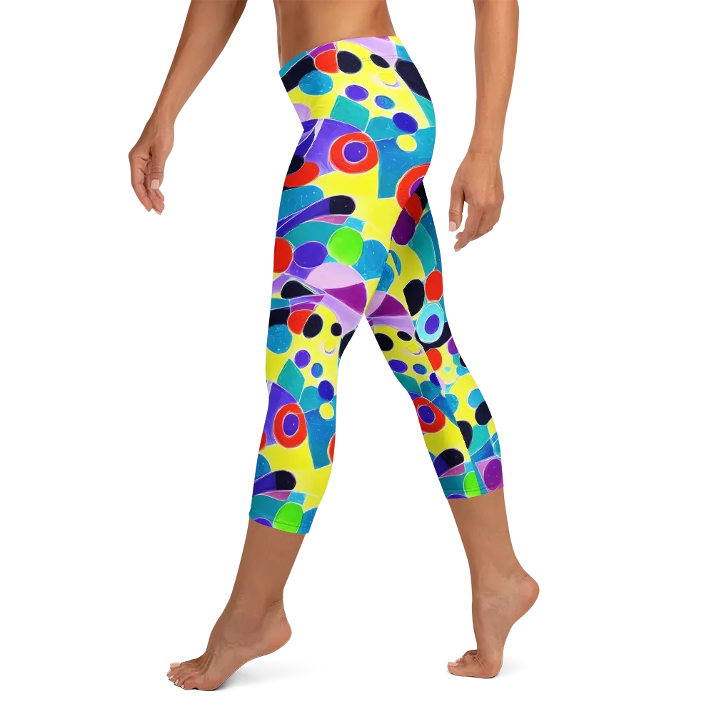 Prism Playground on Capri Leggings — Left