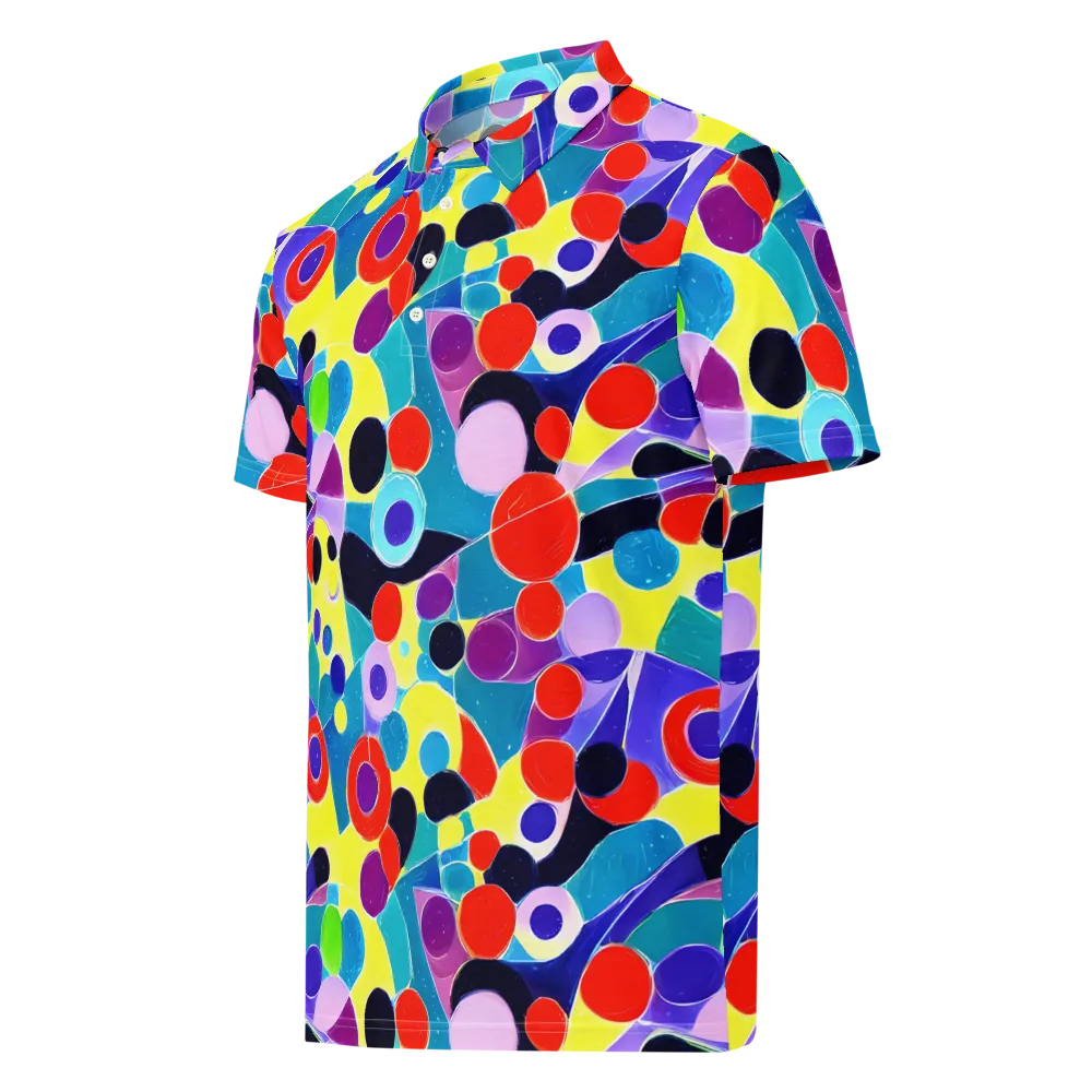 Prism Playground on Men's Slim Fit Polo Shirt — Left Front