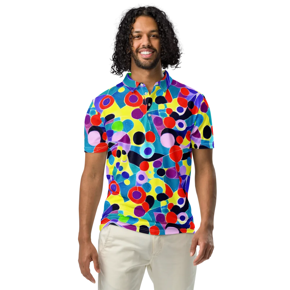 Prism Playground on Men's Slim Fit Polo Shirt — Front