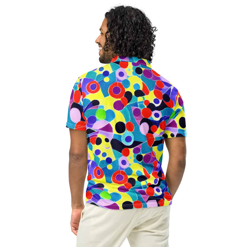 Prism Playground on Men's Slim Fit Polo Shirt — Back