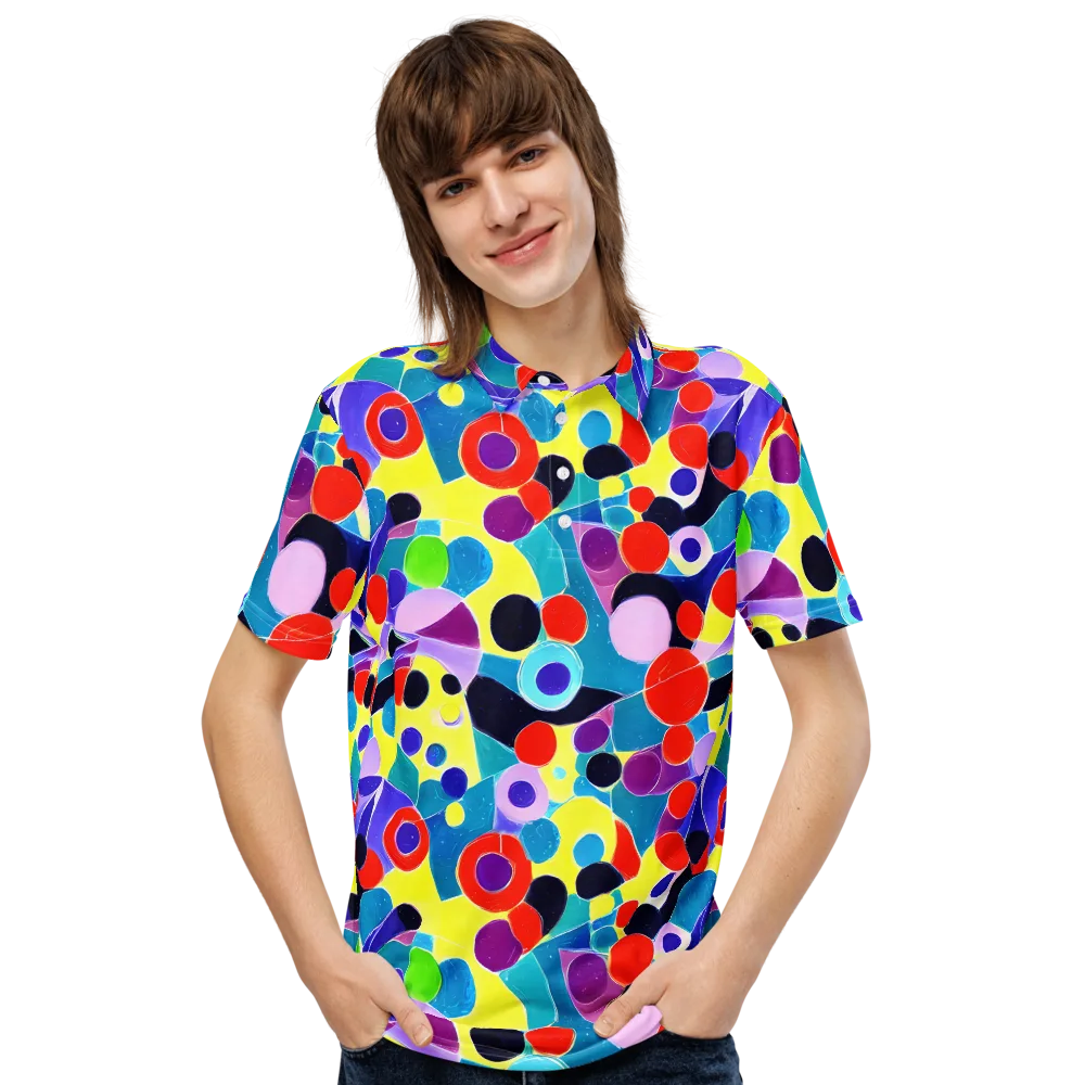 Prism Playground on Men's Slim Fit Polo Shirt — Front