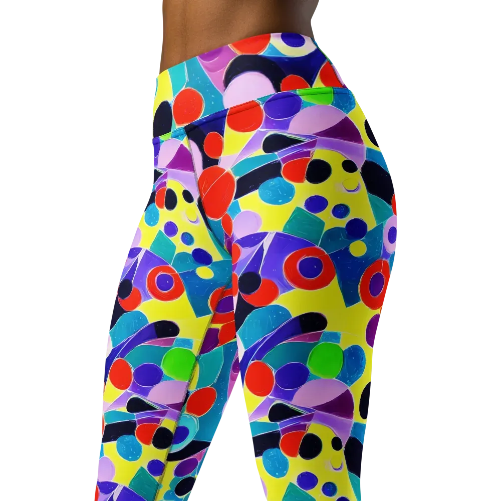Prism Playground on Yoga Leggings — Left Front