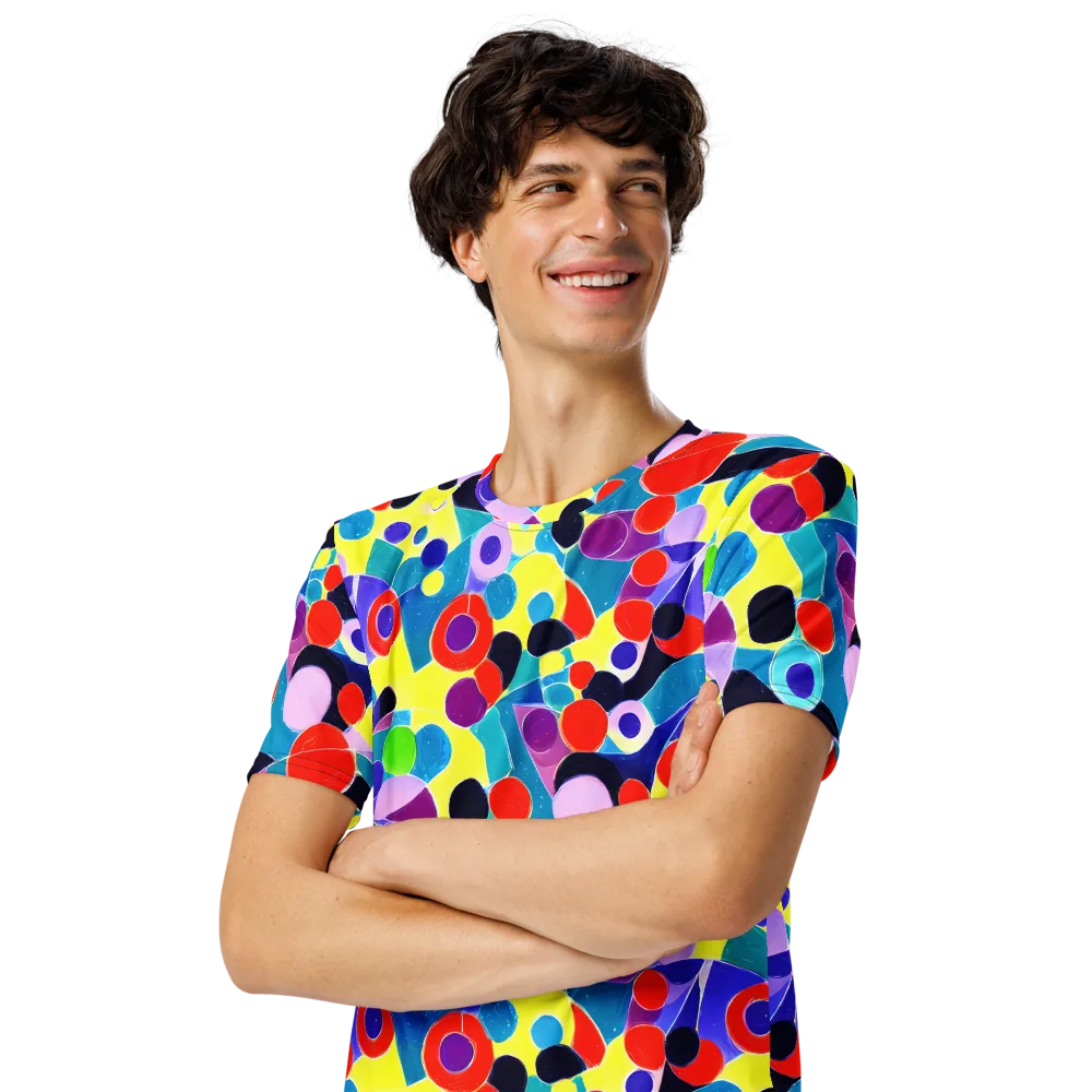 Prism Playground on Men's Crew Neck T-Shirt — Left Front
