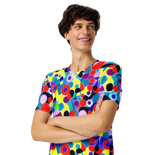 Prism Playground on a Men's Crew Neck T-Shirt