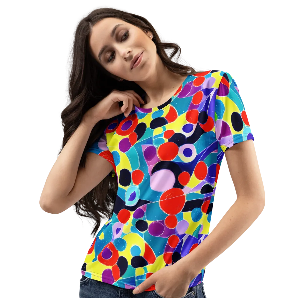 Prism Playground on Women's Crew Neck T-Shirt — Left Front