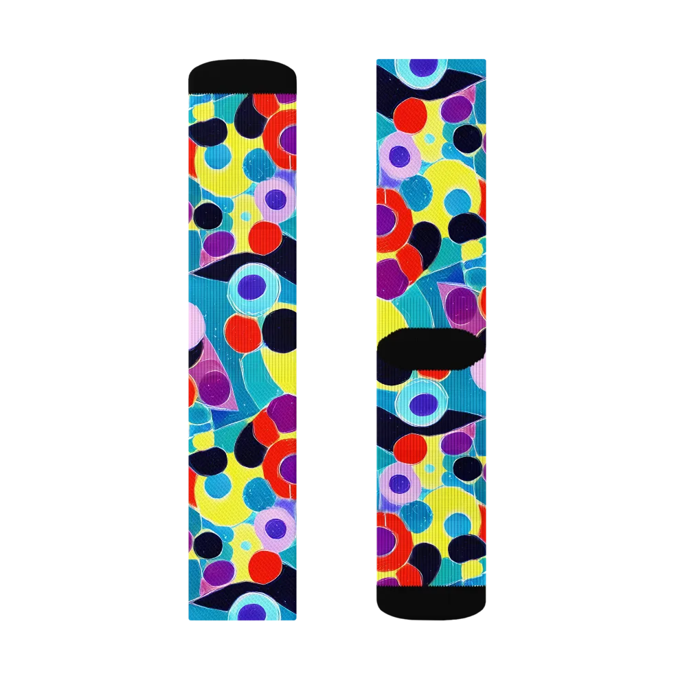 Prism Playground on Socks — Left Sock