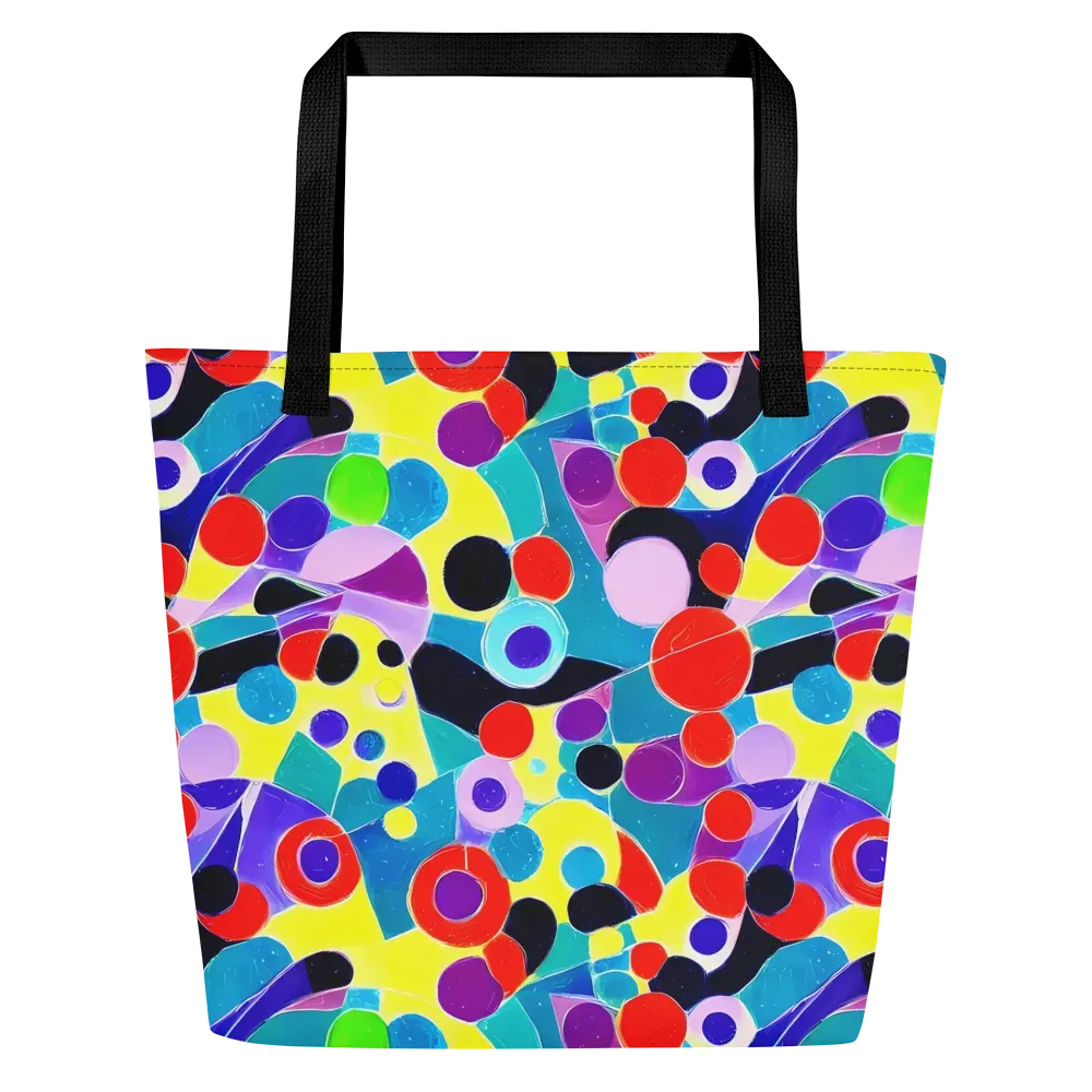 Prism Playground on Large Tote Bag W/ Pocket — Front