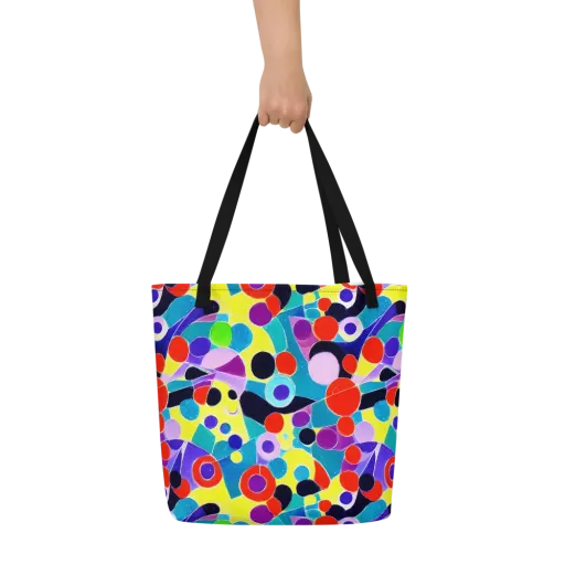 Prism Playground on a Large Tote Bag W/ Pocket