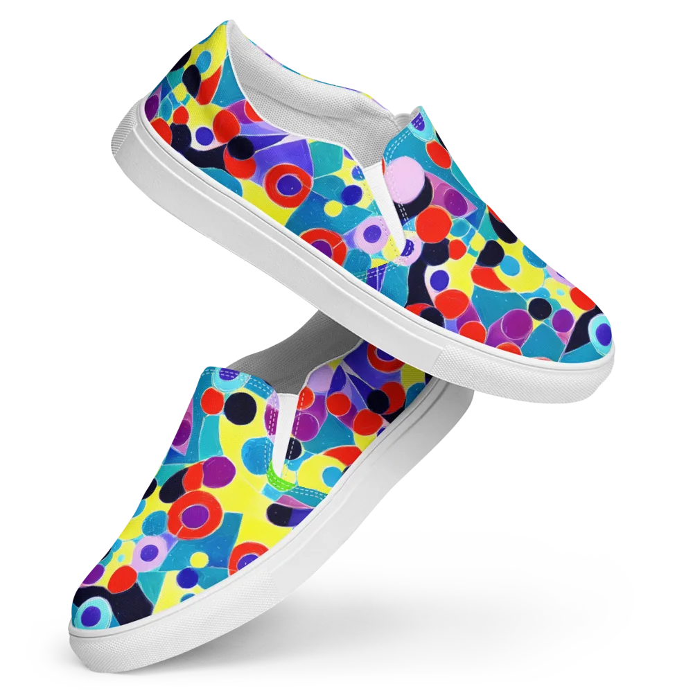 Prism Playground on Women's Slip-On Canvas Shoes — Front