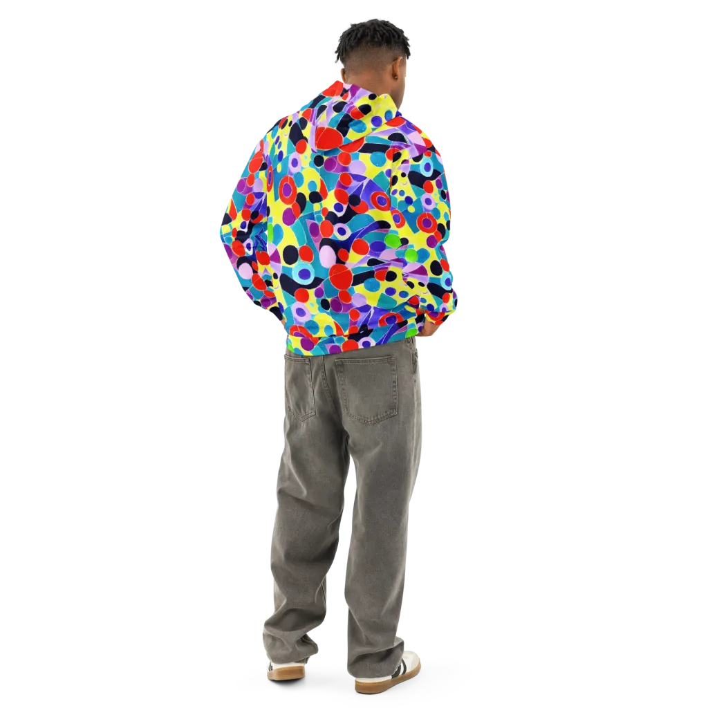 Prism Playground on Cotton Hoodie — Back