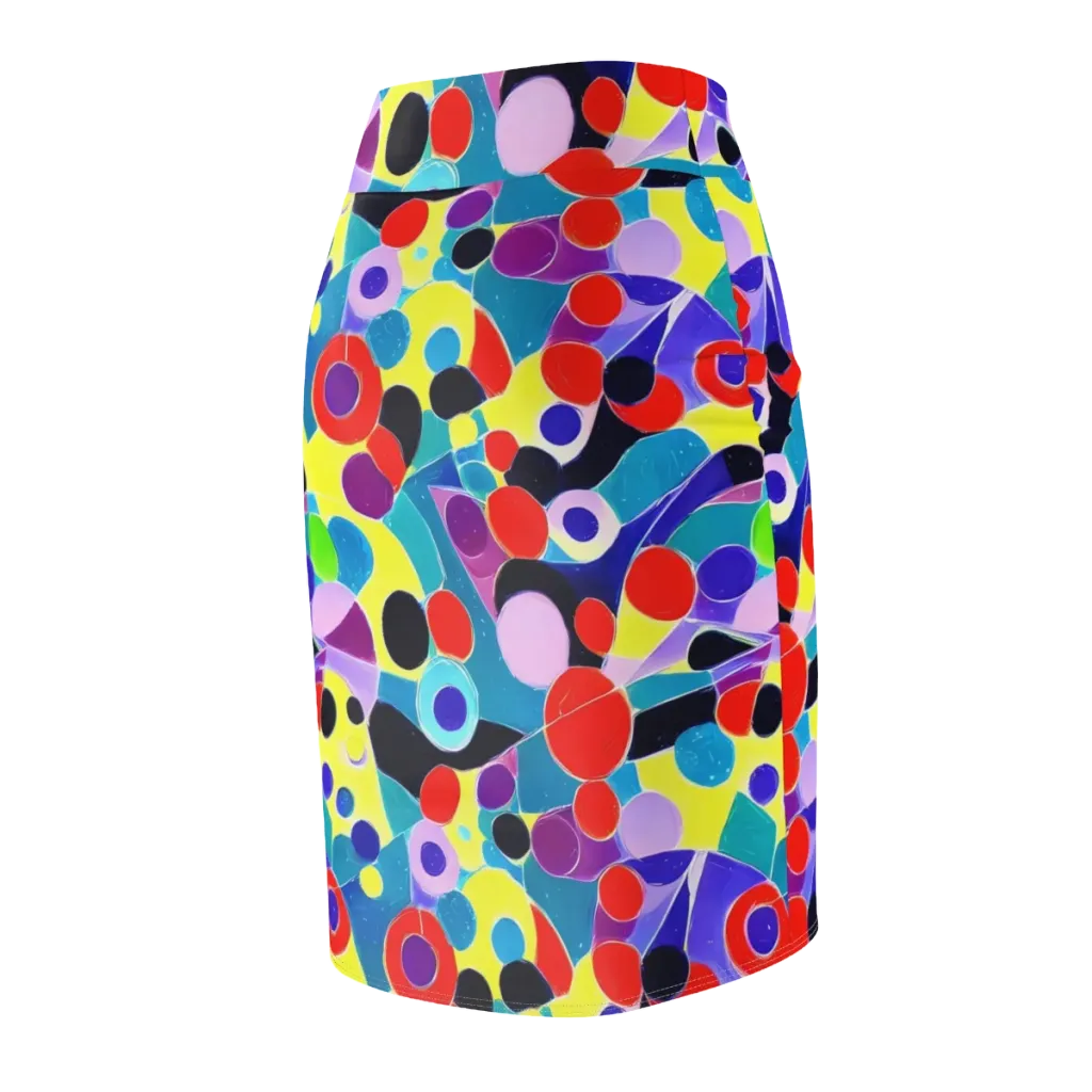 Prism Playground on Pencil Skirt — Back Side