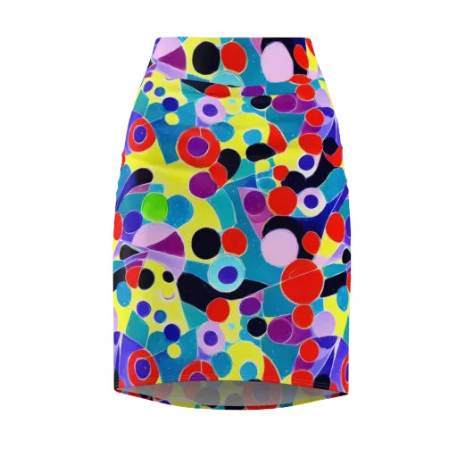 Prism Playground on a Pencil Skirt