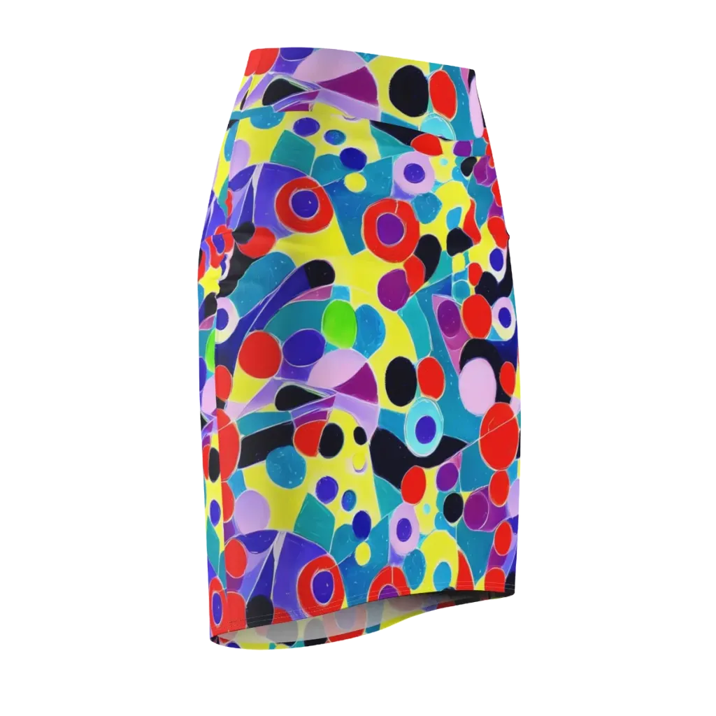 Prism Playground on Pencil Skirt — Front Side