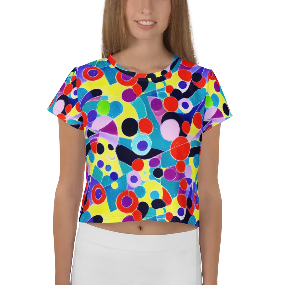 Prism Playground on Crop Tee — Front