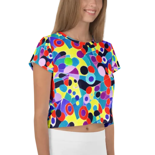 Prism Playground on a Crop Tee
