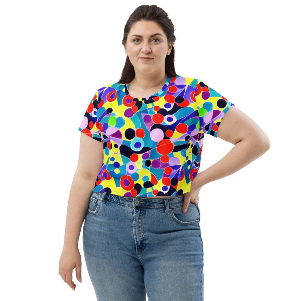 Prism Playground on Crop Tee — Front