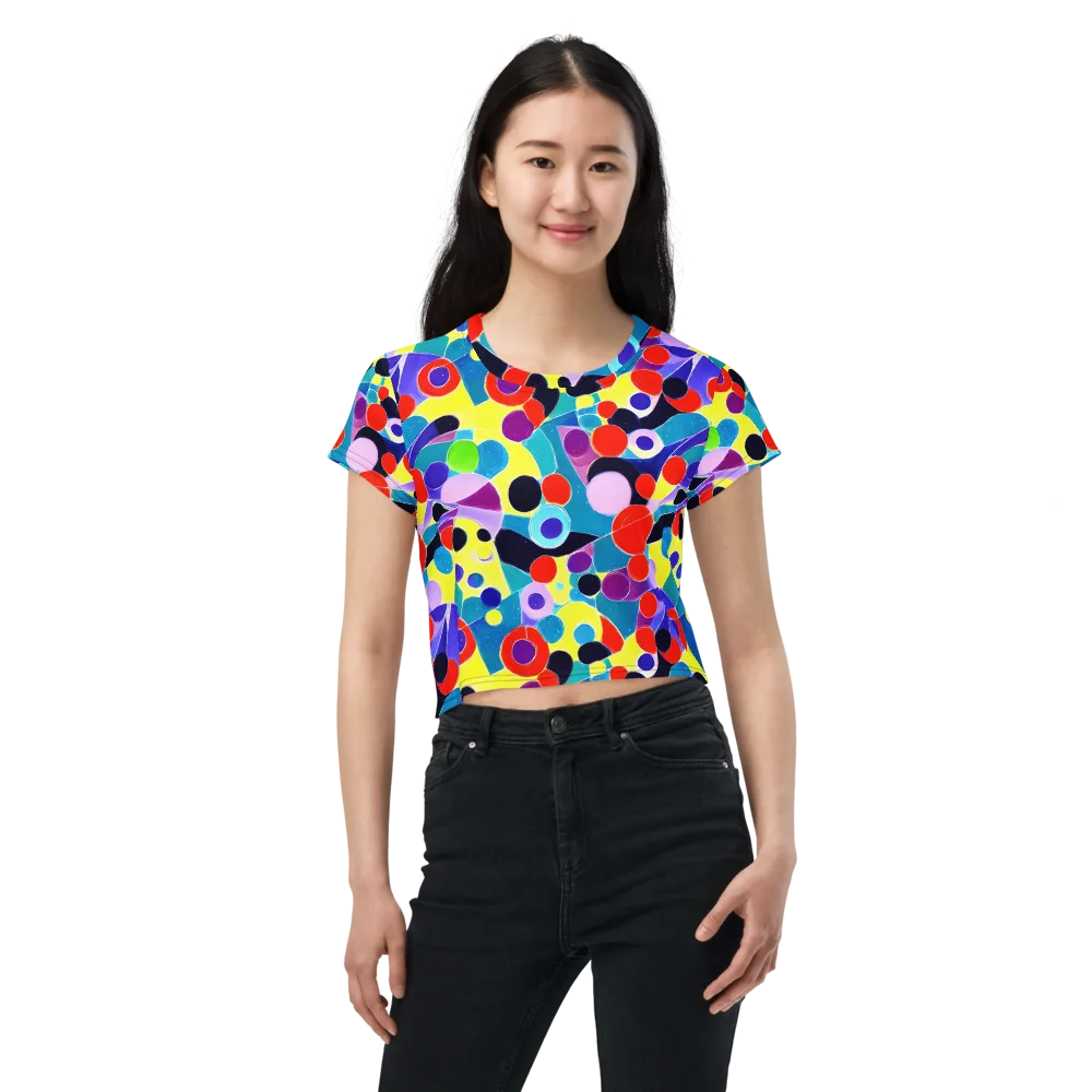 Prism Playground on Crop Tee — Front
