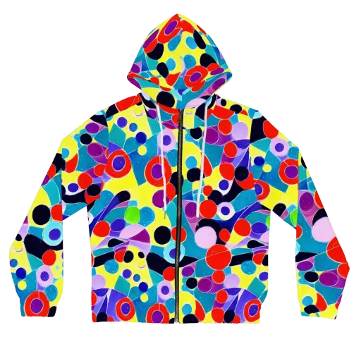Prism Playground on a Women's Full-Zip Hoodie