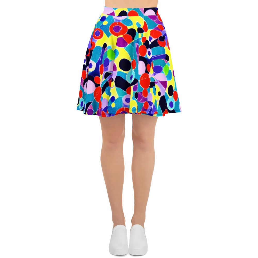 Prism Playground on Skater Skirt — Front