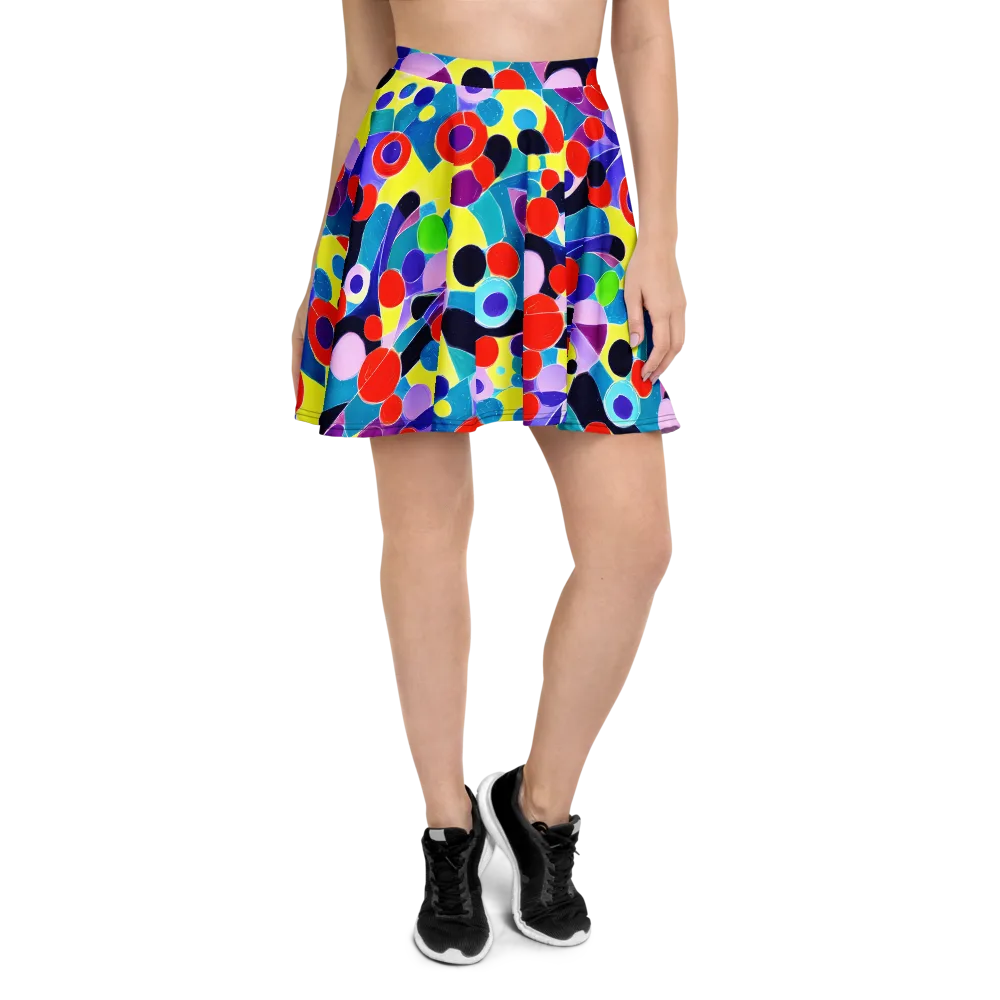 Prism Playground on Skater Skirt — Front