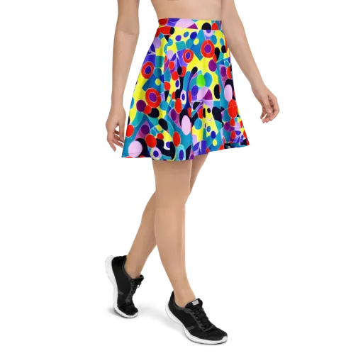 Prism Playground on a Skater Skirt