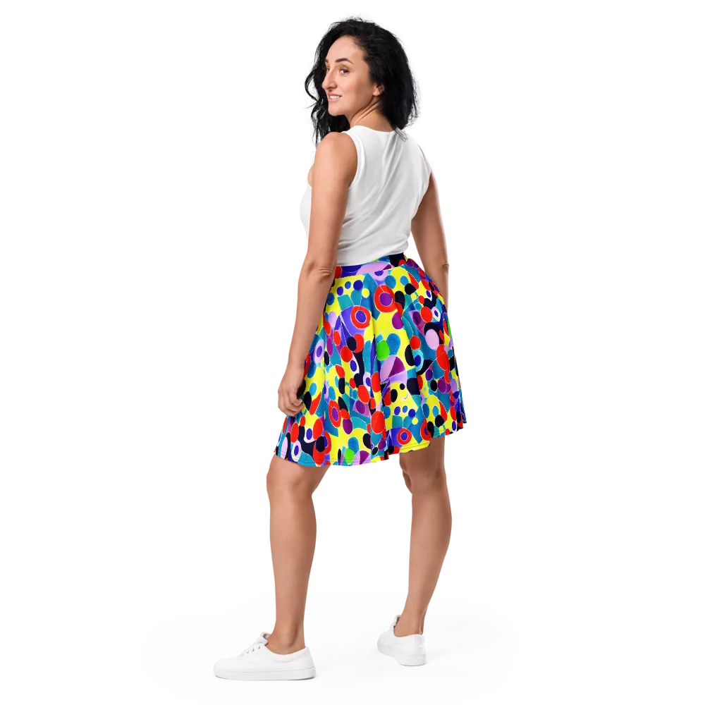 Prism Playground on Skater Skirt — Back