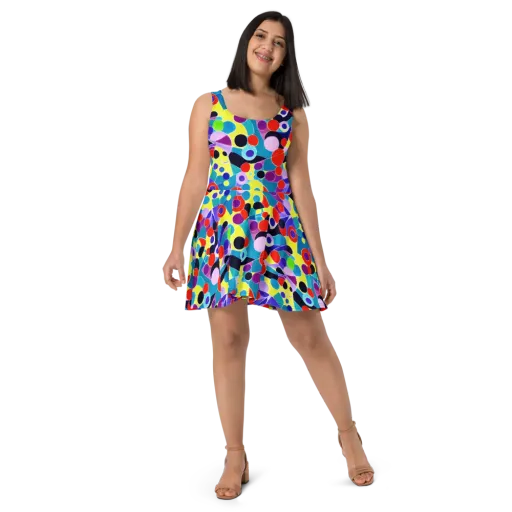 Prism Playground on a Skater Dress
