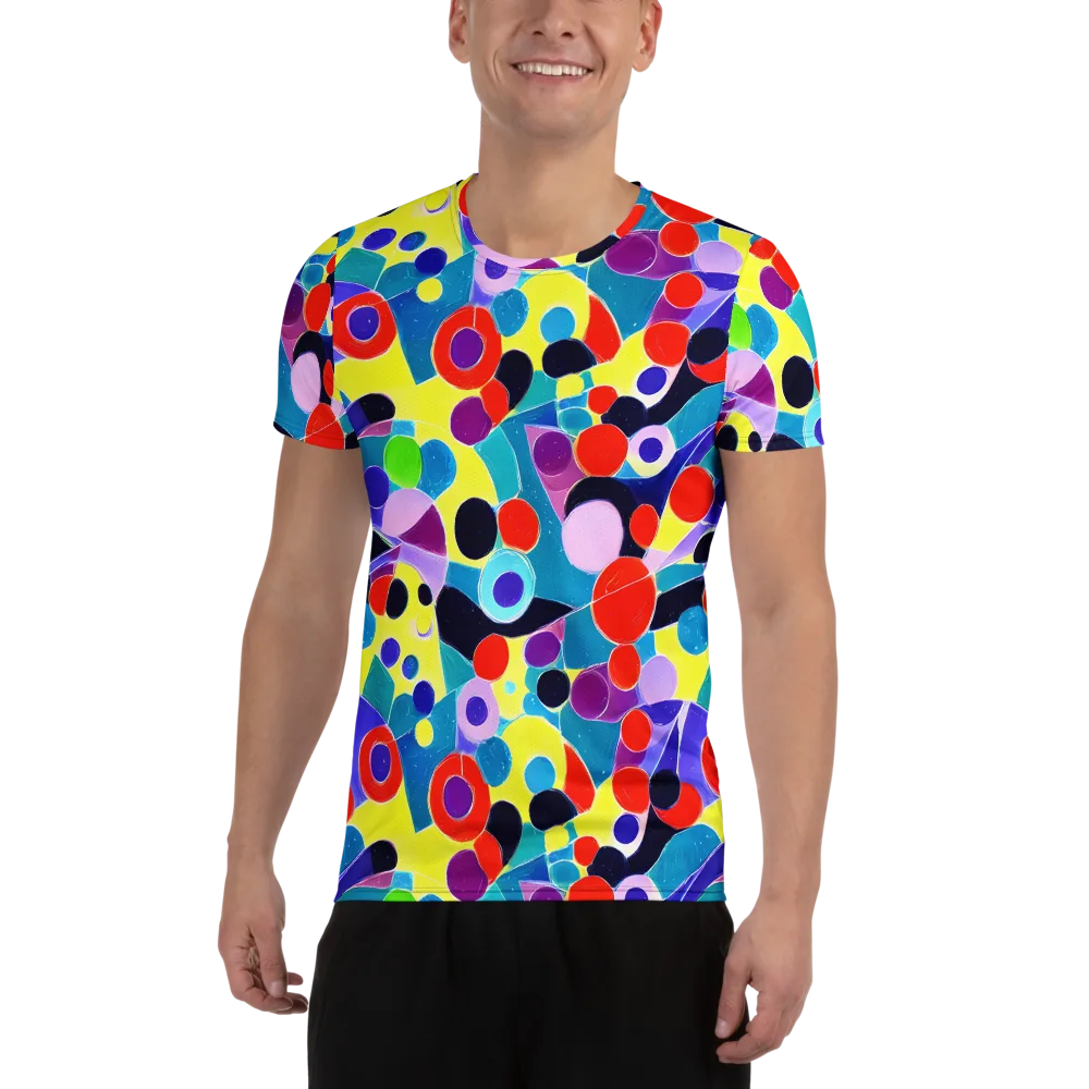 Prism Playground on Men's Athletic T-Shirt — Front