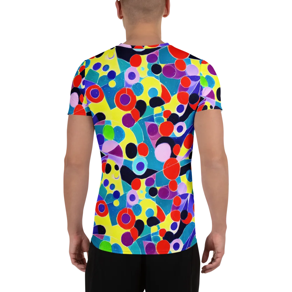 Prism Playground on Men's Athletic T-Shirt — Back