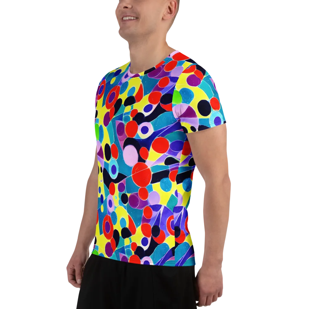 Prism Playground on Men's Athletic T-Shirt — Left