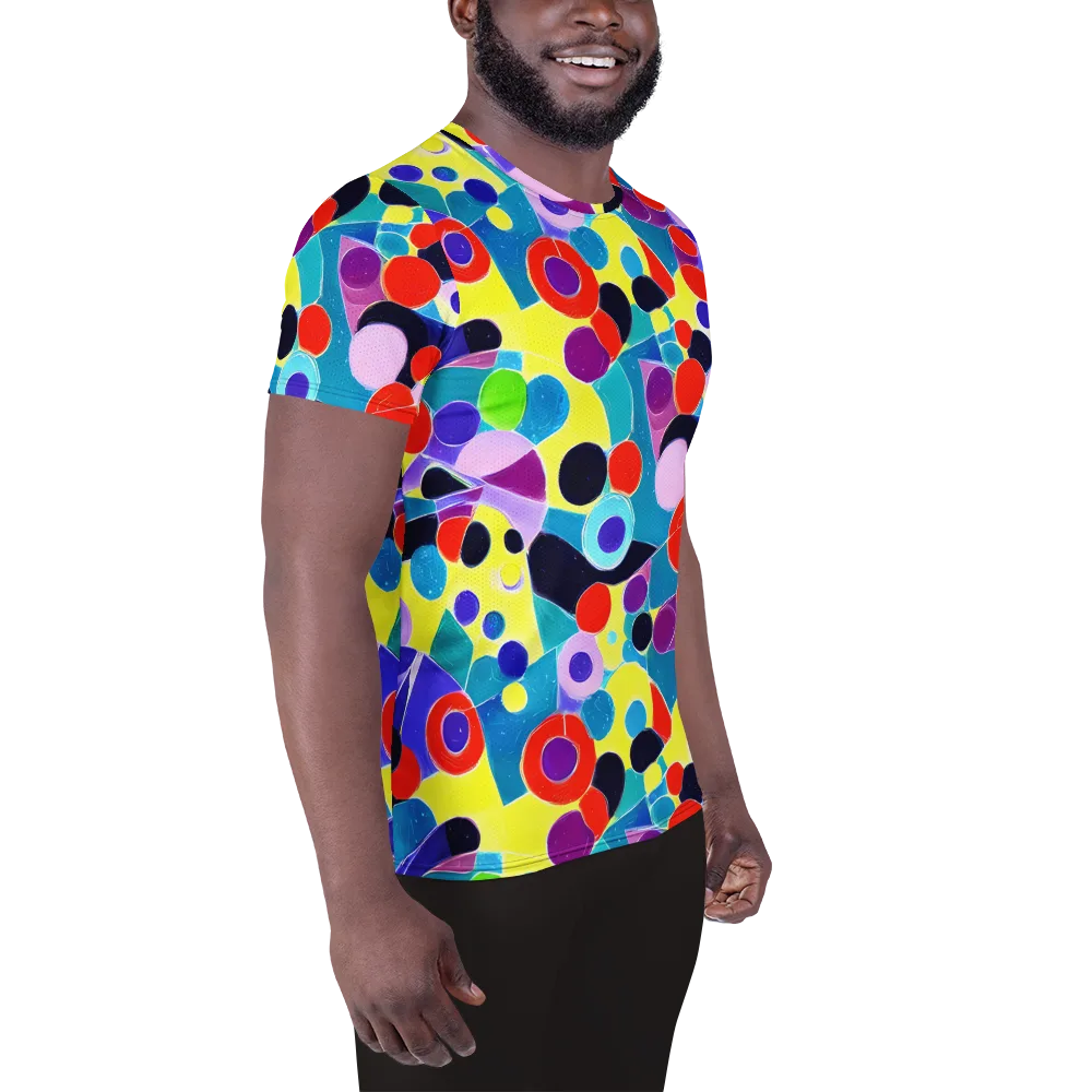 Prism Playground on Men's Athletic T-Shirt — Right