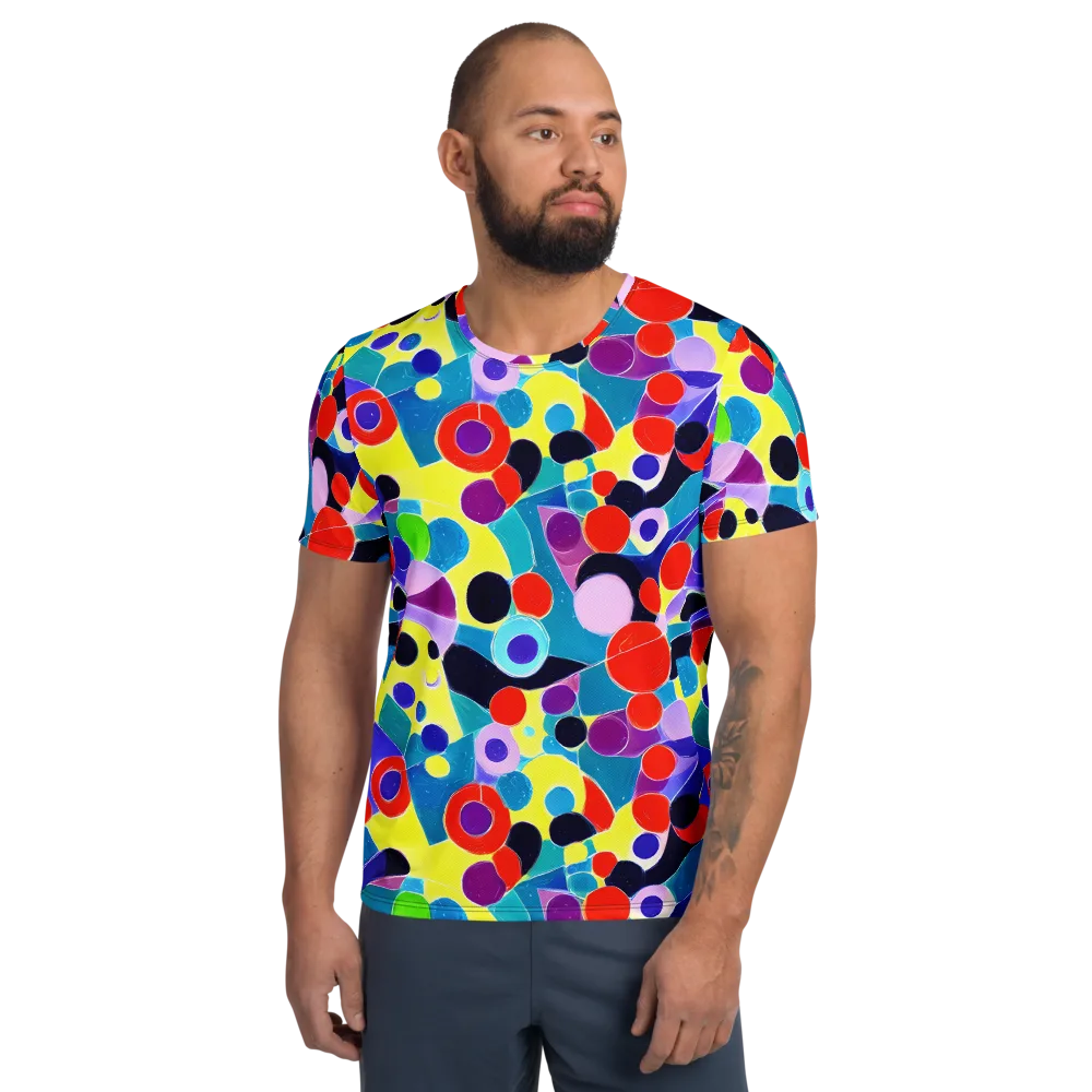 Prism Playground on Men's Athletic T-Shirt — Front