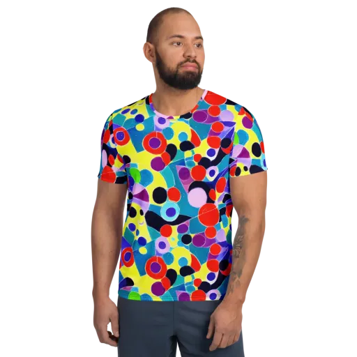 Prism Playground on a Men's Athletic T-Shirt