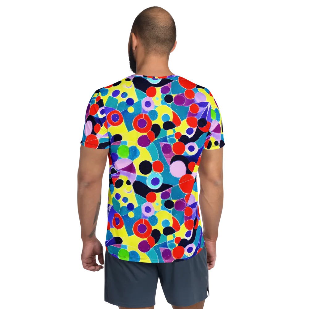 Prism Playground on Men's Athletic T-Shirt — Back