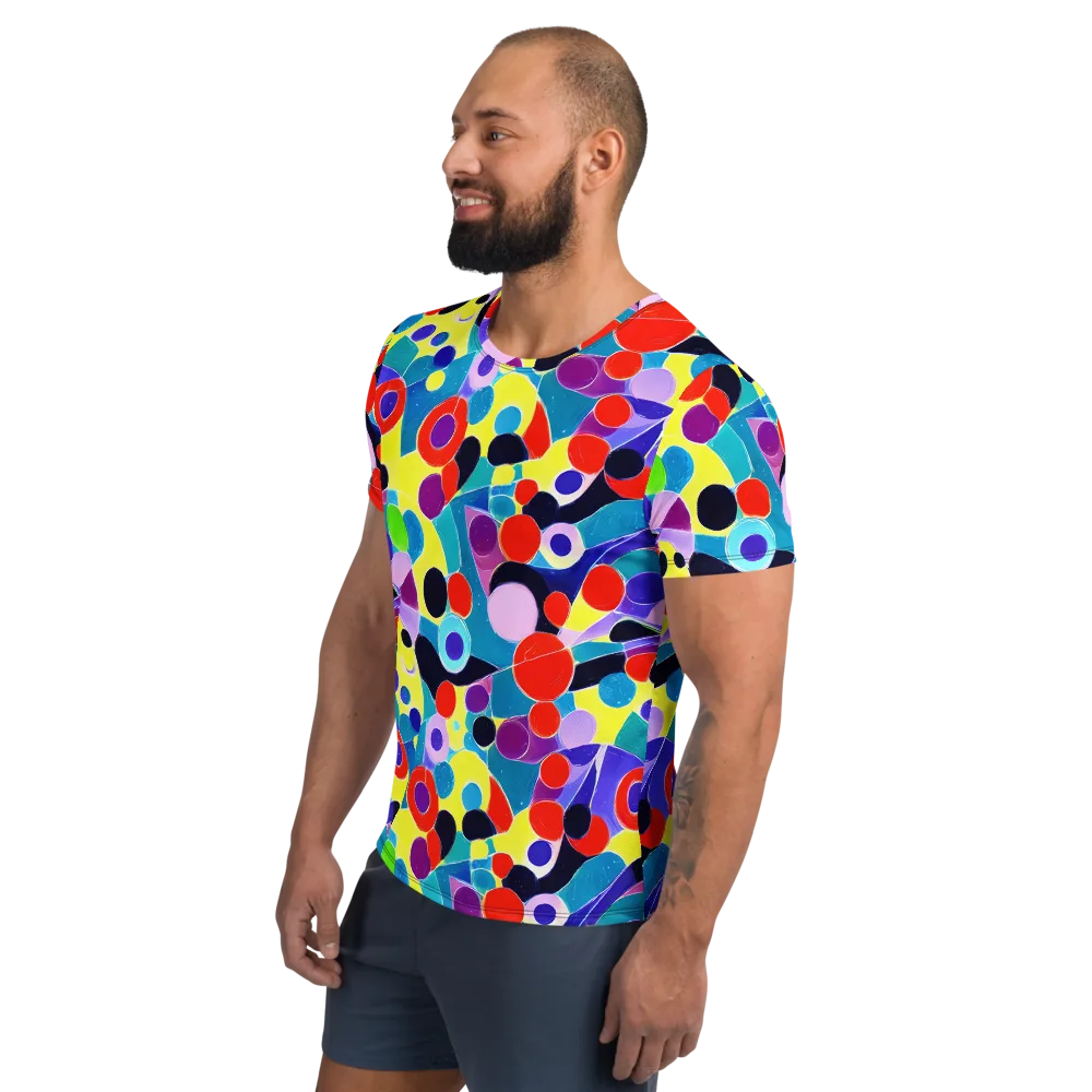 Prism Playground on Men's Athletic T-Shirt — Left