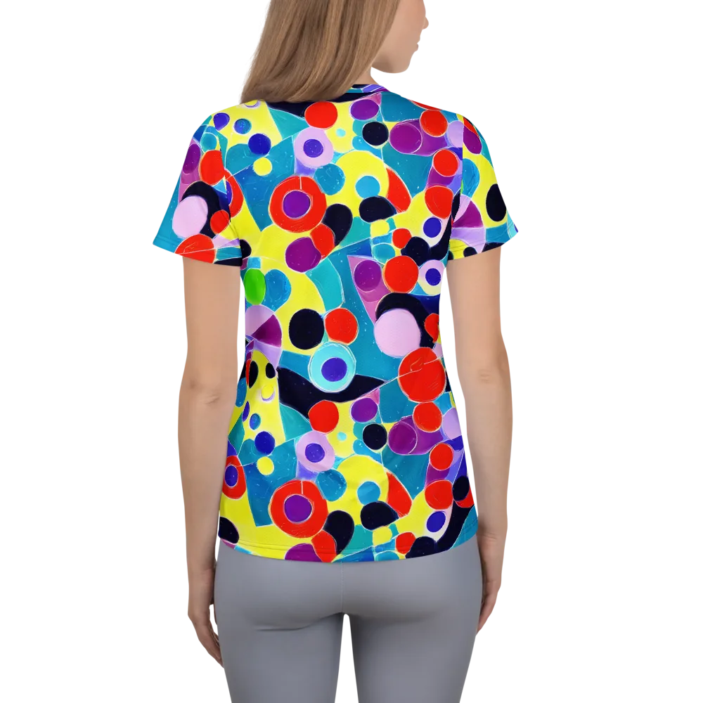 Prism Playground on Women's Athletic T-Shirt — Back