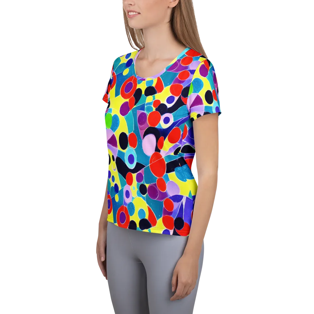 Prism Playground on Women's Athletic T-Shirt — Left