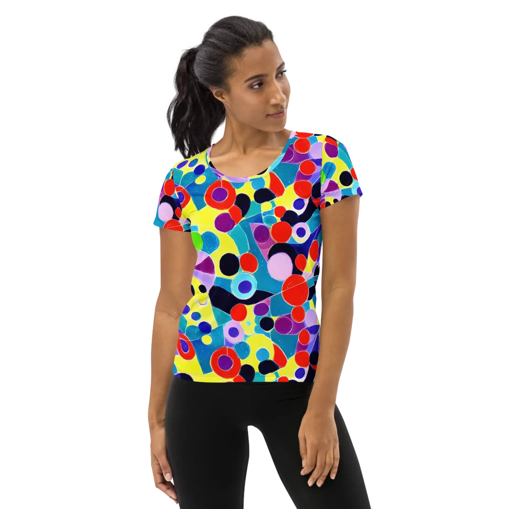 Prism Playground on Women's Athletic T-Shirt — Front