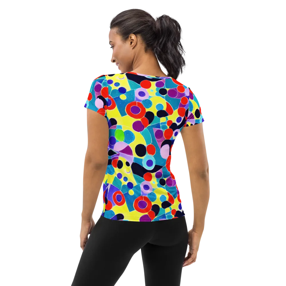 Prism Playground on Women's Athletic T-Shirt — Back