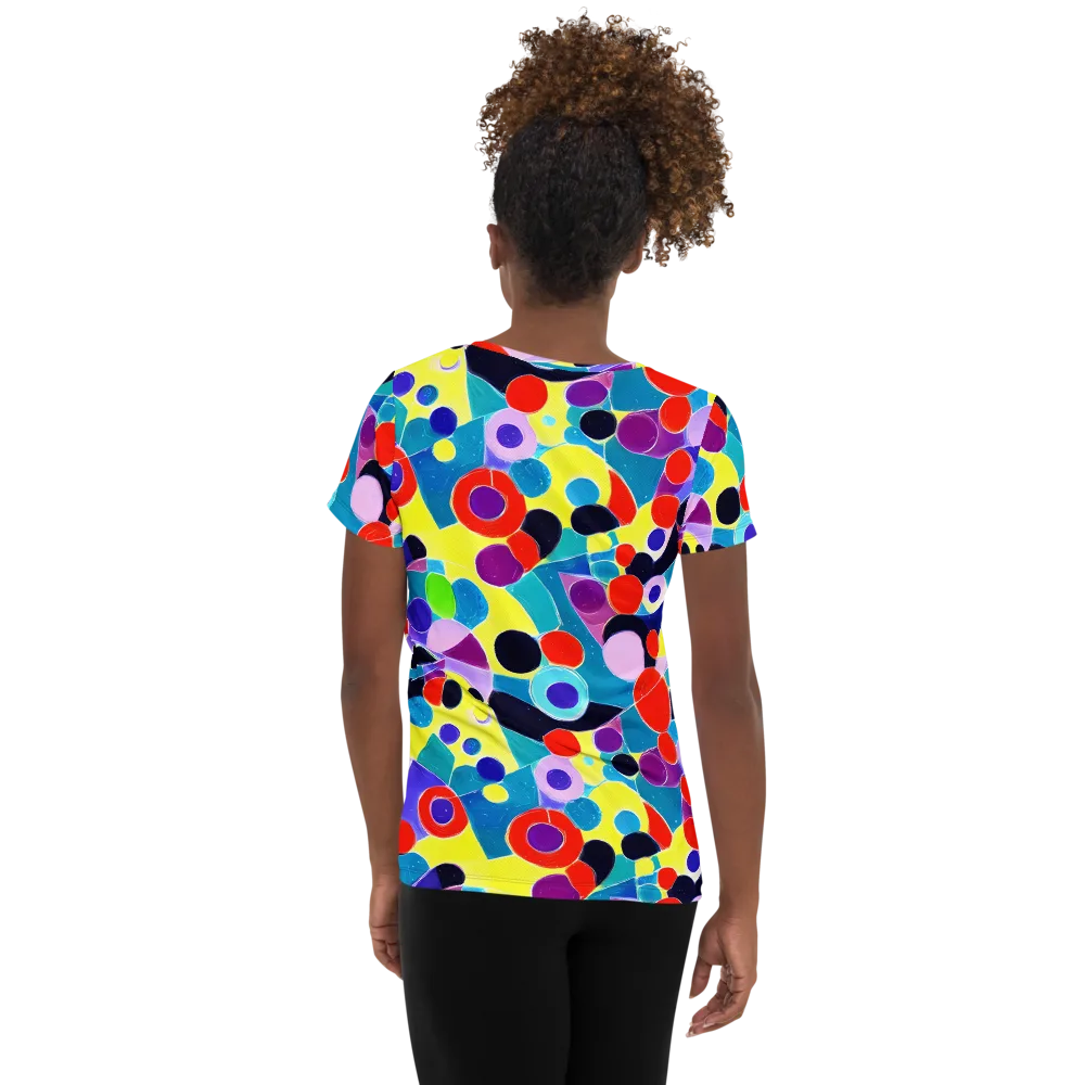 Prism Playground on Women's Athletic T-Shirt — Back
