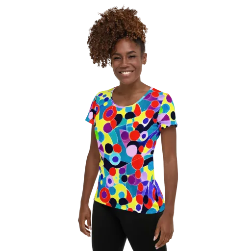 Prism Playground on a Women's Athletic T-Shirt