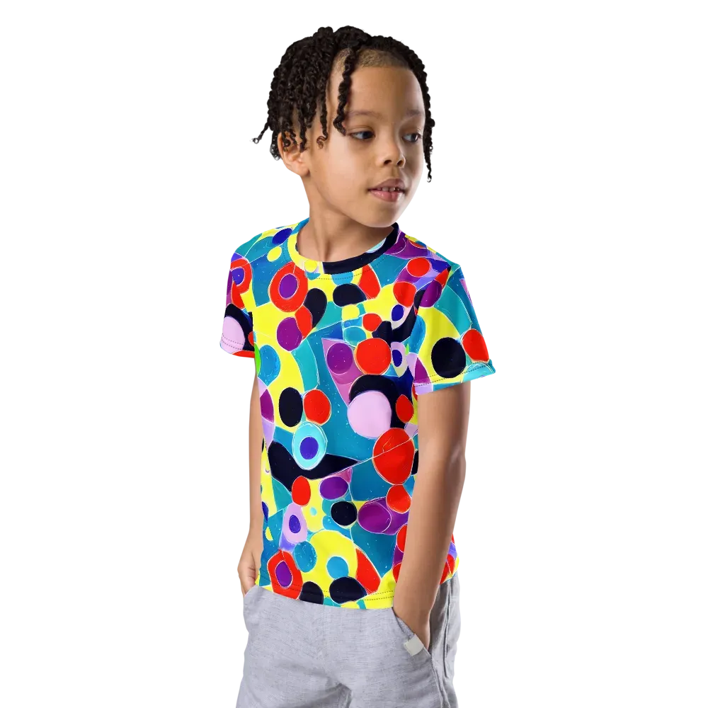 Prism Playground on Kids Crew Neck T-Shirt — Left Front
