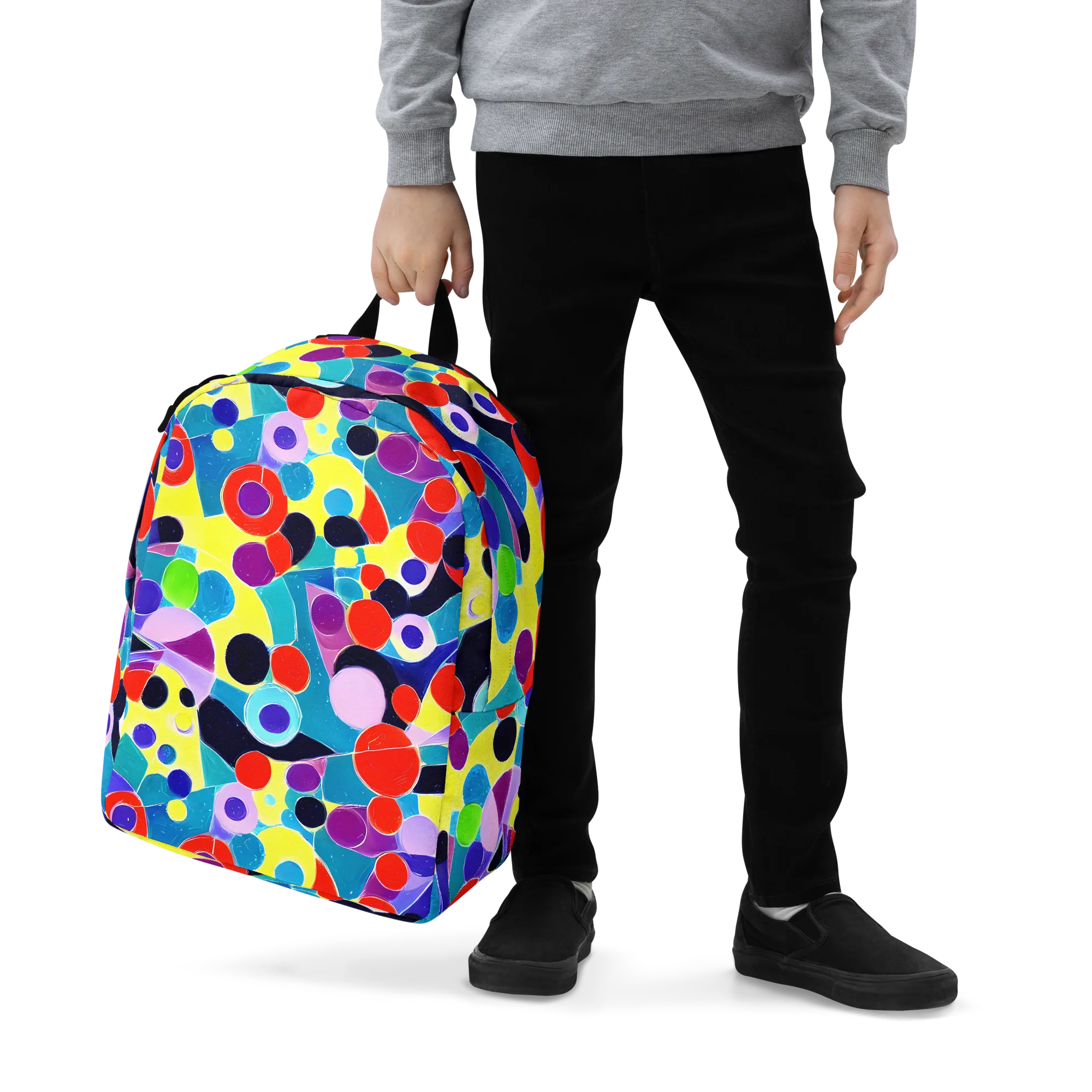 Prism Playground on Minimalist Backpack — Zoomed-in