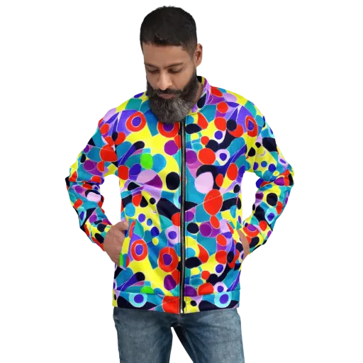 Prism Playground on a Bomber Jacket