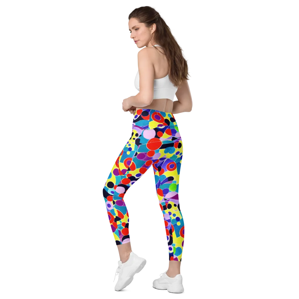 Prism Playground on Leggings with Pockets — Left Back