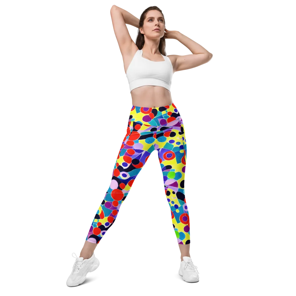 Prism Playground on Leggings with Pockets — Front